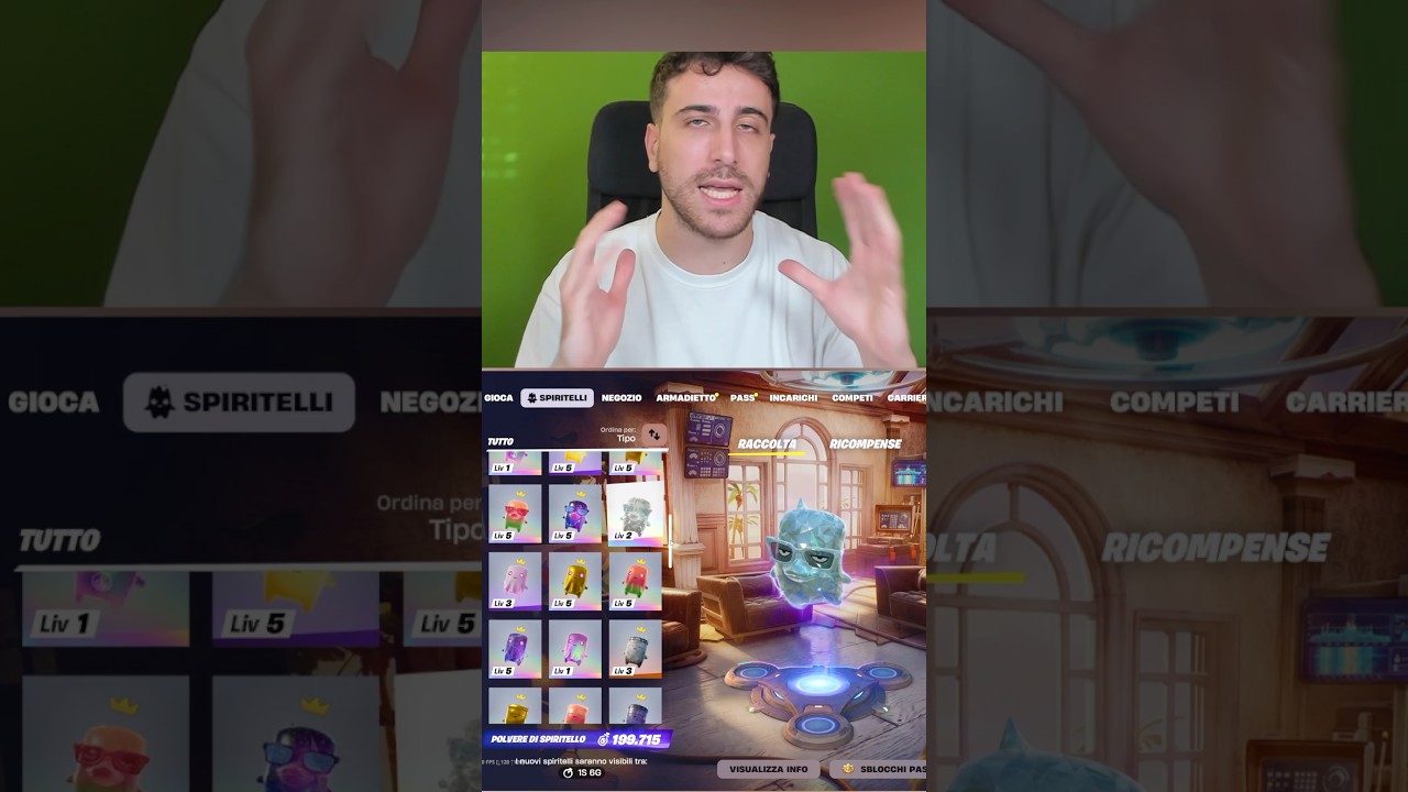 FORTNITE TOGLIE SPIRITELLI 😱 #shorts Fortnite ITA!