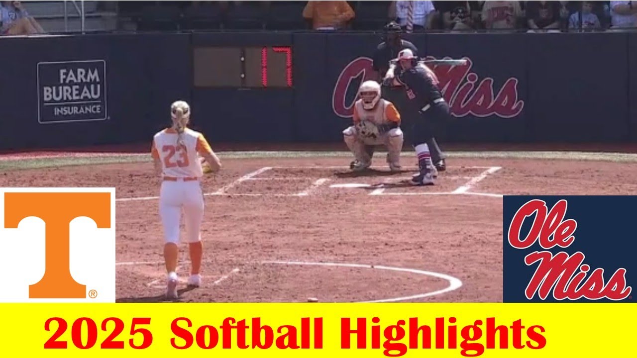 #1 Tennessee vs #20 Ole Miss Softball Game Highlights 4 26 2025