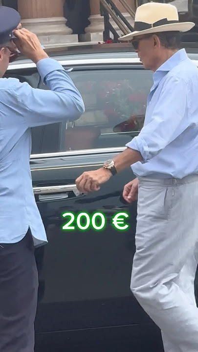 Millionaire in Monaco Tips Generous ✅💪 #monaco #rich
