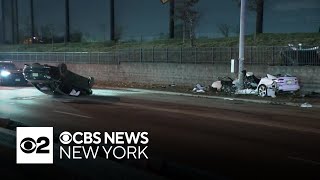 Serious crash shuts down Route 1 & 9 in Jersey City