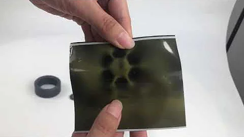 Multipoles anisotropic ferrite magnet for ecectric...