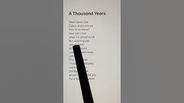 Thumbnail of A Thousand Years - Christina Perri (Lyrics) in karaoke| Sujalkhadgi🖤