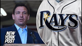 Ron DeSantis vetoes $35M Tampa Bay Rays baseball complex after gun control tweet | New York Post