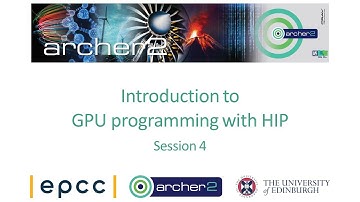 ARCHER2 Introduction to GPU programming with HIP - Session 4