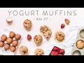 Whole Wheat Strawberry Yogurt MUFFINS 🐝 DAY 27 | HONEYSUCKLE