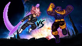 🔴GOKU BLACK SSR V7 VS ACCURATE THANOS OP IN JUMP FORCE MUGEN screenshot 5