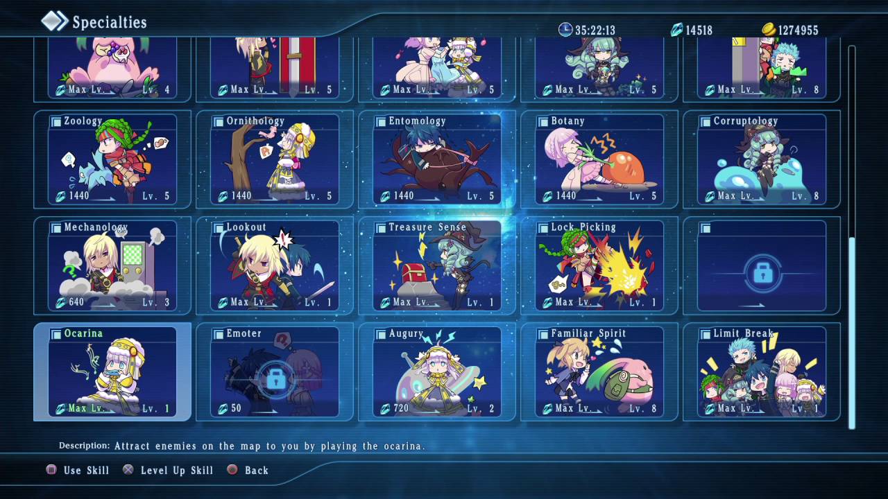 Star Ocean 5 Postgame EXP and SP Farm
