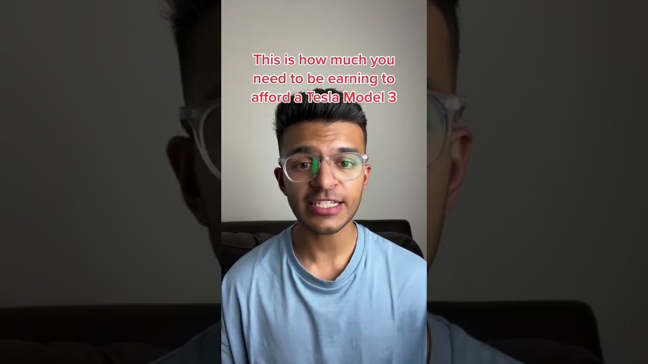 How Much Money you NEED TO MAKE to AFFORD a Tesla Model 3 #shorts - YouTube