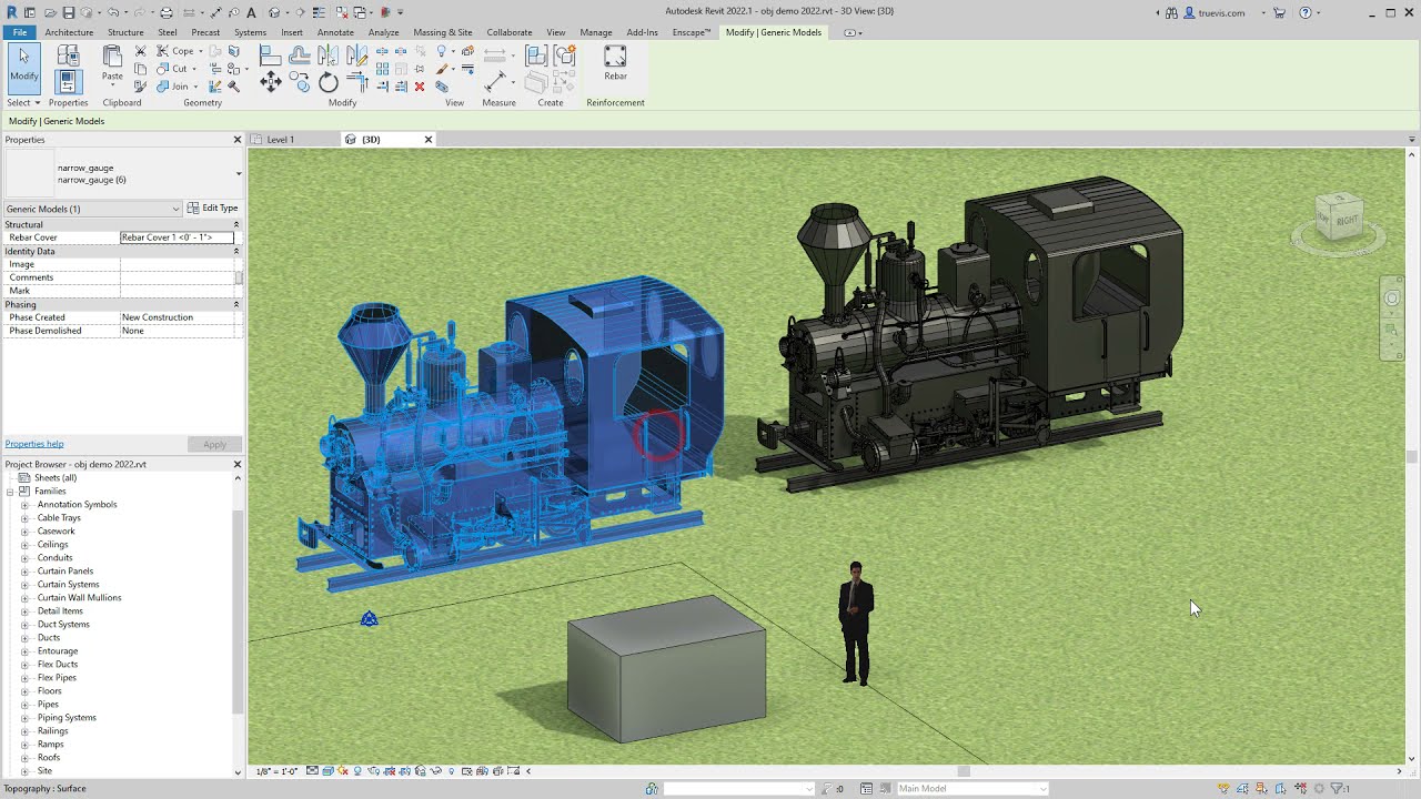 Hướng Dẫn Xuất và Nhập Tệp OBJ vào Revit Bằng Phần Mềm Trung Gian