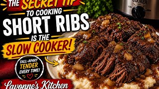 The Secret to Fall-Apart Tender Short Ribs | Slow Cooker Short Ribs & Gravy
