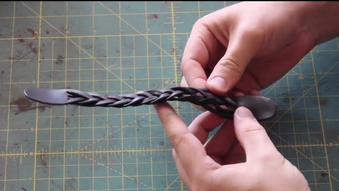 Leather Lacing, Amazing Technique to Braid Leather Pieces Together