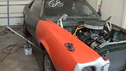 1968 amc javelin (junkyard javelin) 454 first start up and walk around