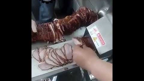 Máy cắt lát 2 băng tải