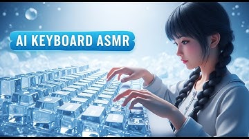 ASMR Keyboard Video using Google Veo 3 | Relaxing AI Keyboard ASMR