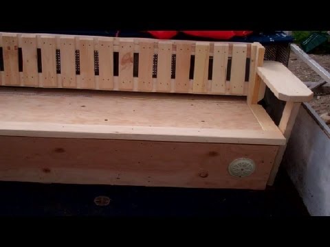 Homemade Party Barge Seats - YouTube