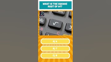 What is the square root of 64? #quiz #shorts #generalknowledge #science #maths #education