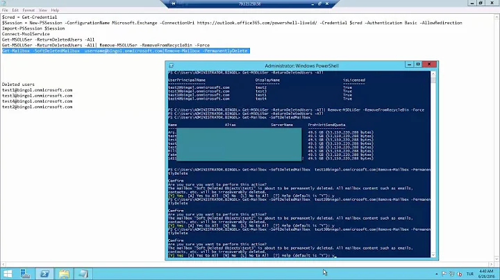 Office 365 Delete Softdeleted Users And Mailboxes With Windows Powershell