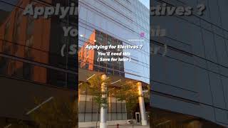 What you’ll need to apply to Electives 🇺🇸 #USMLE #IMG #internationalstudent