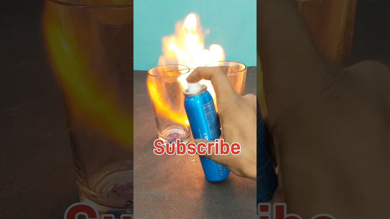 Candle fire experiment with perfume ||