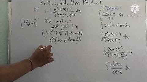 Lec-8 Integration by Substitution Method (Part-2)