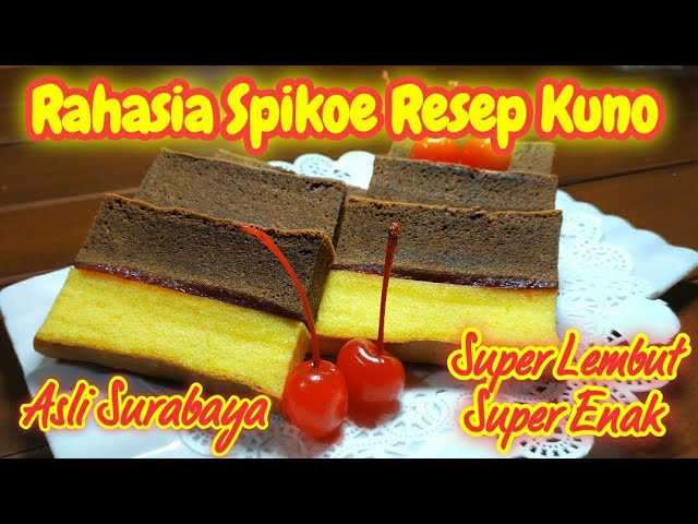Resep Rahasia Lapis Surabaya (Spikoe Resep Kuno) Super Lembut Super Enak class=