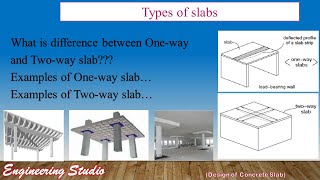 1. Types of slabs - Difference between One-way and Two-way slabs