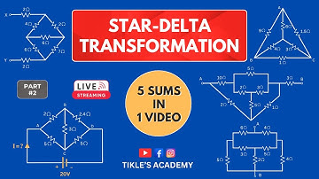 STAR DELTA TRANSFORMATION 5 SOLVED PROBLEMS (PART 2) IN ELECTRICAL ENGINEERING