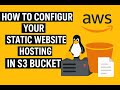 How to config your static Website hosting in S3 Bucket AWS