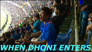 Crowd goes Crazy When MS Dhoni Comes out for Batting