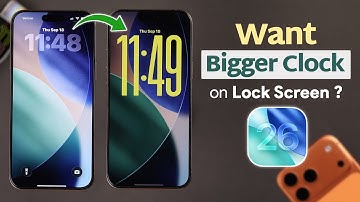 iOS 26: Make Lock Screen Clock BIGGER on iPhone! [Step By Step]