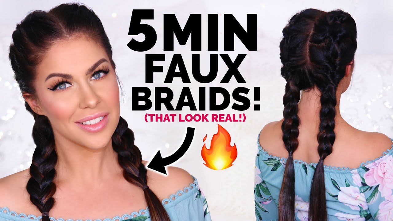 Easy Fake Braid Styles To Try 