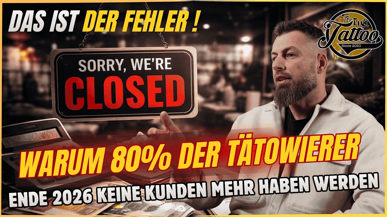 Warum immer mehr Tattoo Studios schliessen werden und wie DU es vermeidest