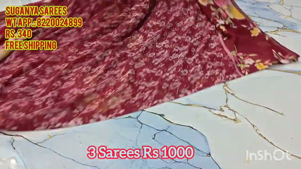 Daily wear Georgette Full Sarees Collection|Promotion Offer #sarees #georgettesarees #onlineshopping