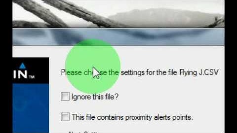 Loading the POI