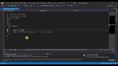 Why the Size of an empty class is not Zero ?
