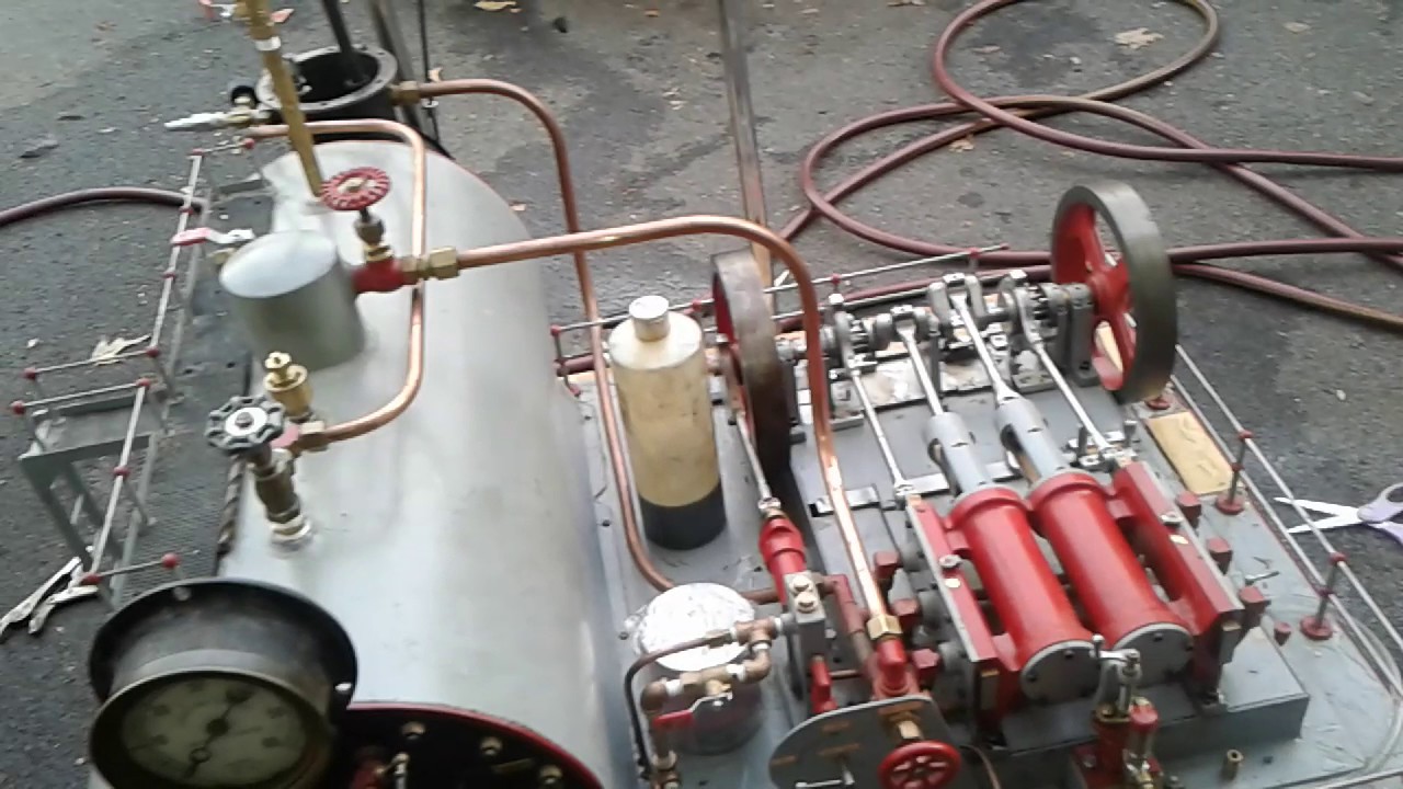 Large Twin Cylinder Model Steam Plant, Ready for Steam Testing! YouTube
