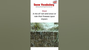 Understanding Snow Vocabulary: Types of Snow and Snowing Conditions #learnenglish #snow #english