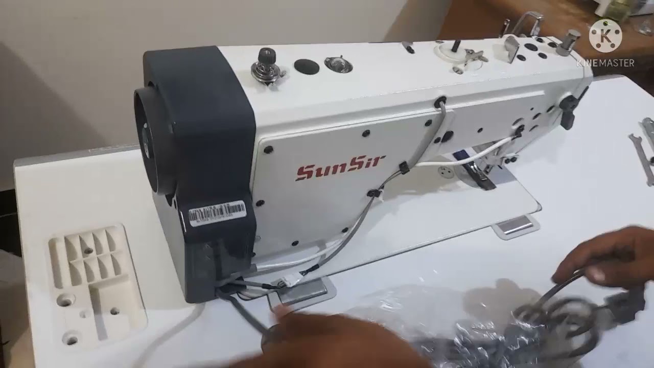تركيب وتقفيل ماكينة خياطة صن سير خطوه بخطوة sunsir