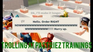 Trolling At Pastriez Trainings On Roblox