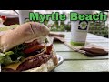 Burgers On The Beach! Delicious Oceanfront Lunch at BurgerFi on Ocean Boulevard - Myrtle Beach