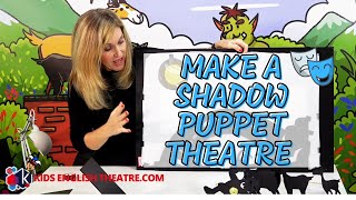 How to Make a Quick and Simple Shadow Puppet Theatre// Kids English Theatre