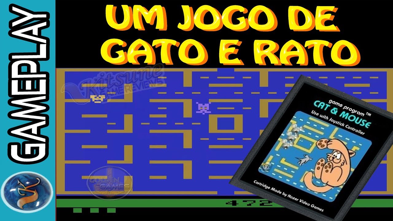 Cat & Mouse - um jogo de Gato e Rato - Atari 2600 - #kitsunegamereviews ...