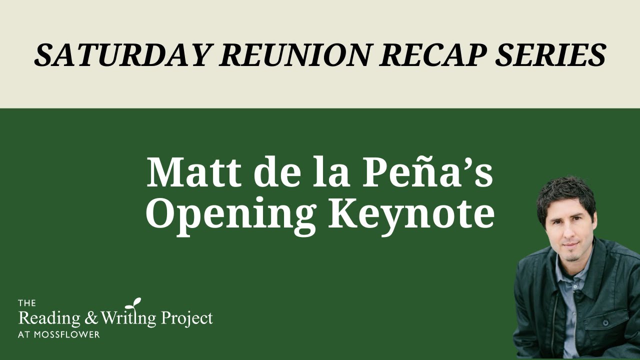 Meet M Rwp RWP-M's Saturday Reunion 2025 Clips: Matt de la Peña's Opening Keynote ...