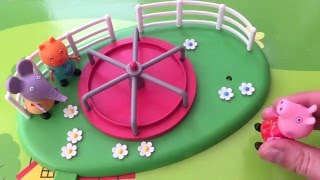 Peppa Pig SLEEPOVER SLUMBER PARTY with Candy Cat Play Doh English Episode