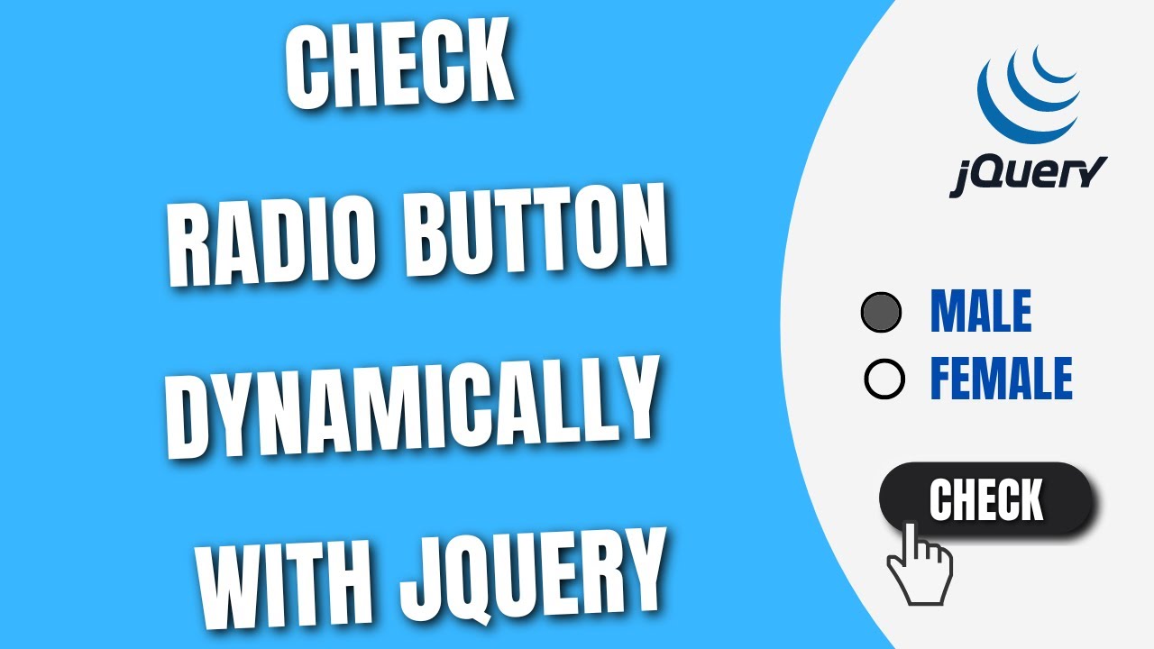 Frastøde indsats pizza Check Radio Button Dynamically with jQuery [HowToCodeSchool.com] - YouTube