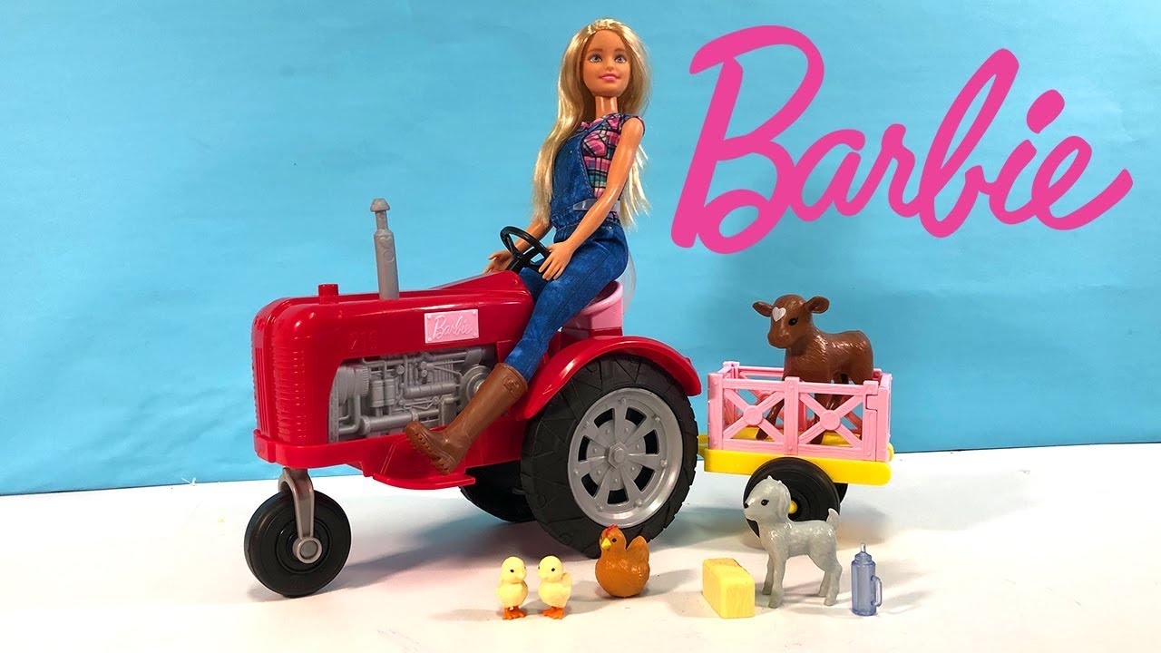 Barbie and Tractor YouTube