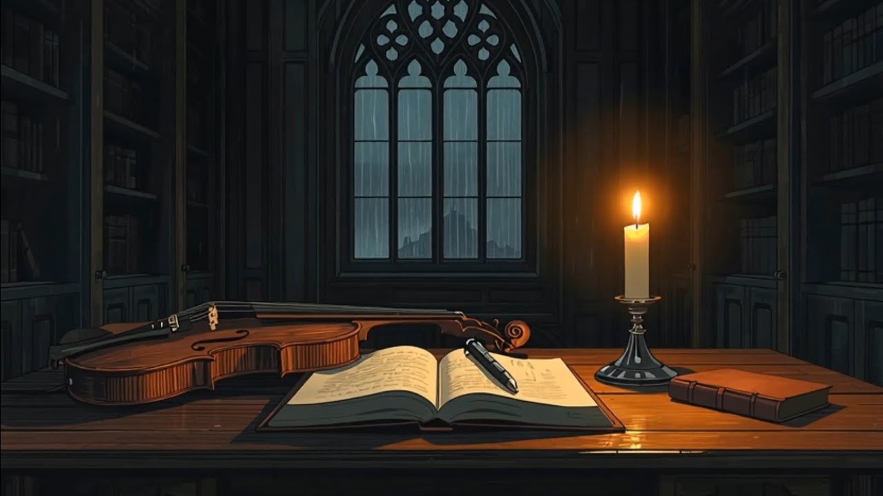 3 Hours of Sad Violin & Rain | Dark Academia Lofi Vol.3