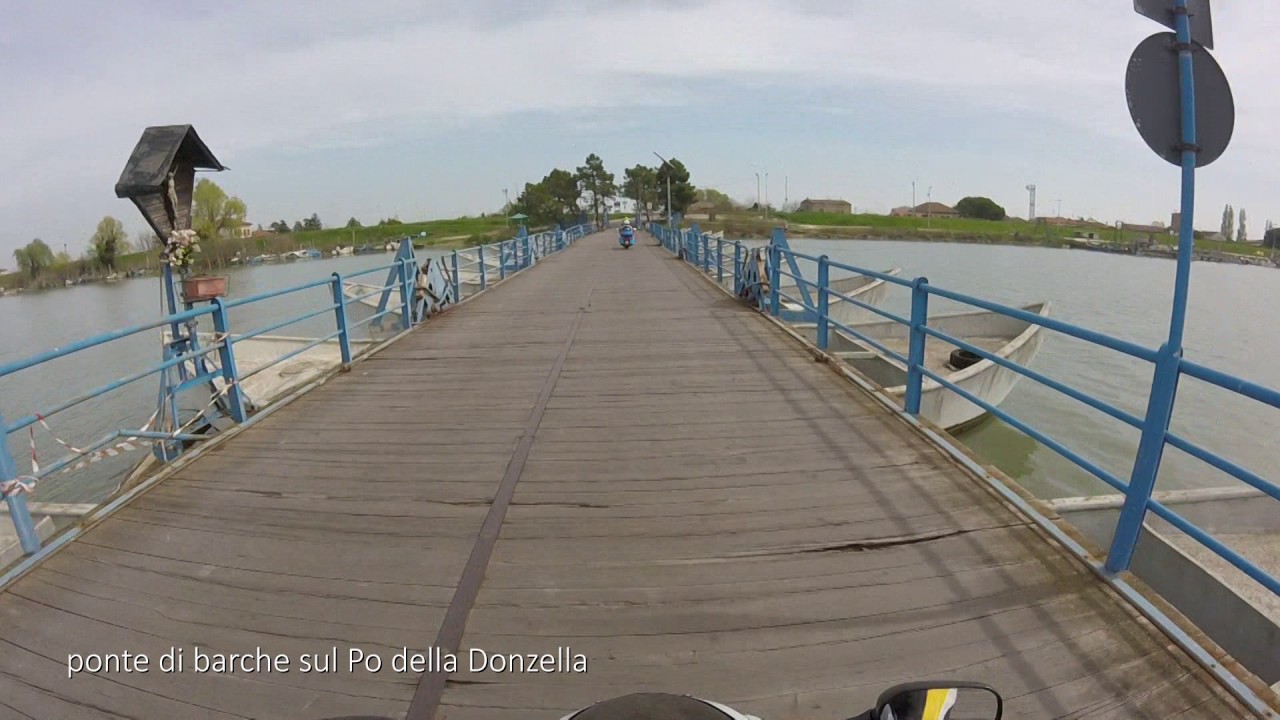 Motoviaggiatori sul Delta del Po