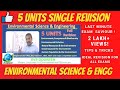 Environmental Science and Engineering Full Revision all five units