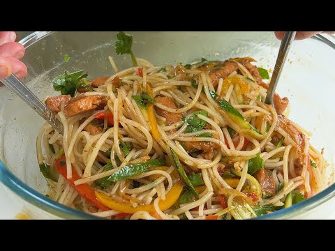 Funchoza salatini tayyorlash (pentuza) / Салат Фунчоза
